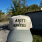 Anti/Hiderz "Tan with Sage Green Font” Hat