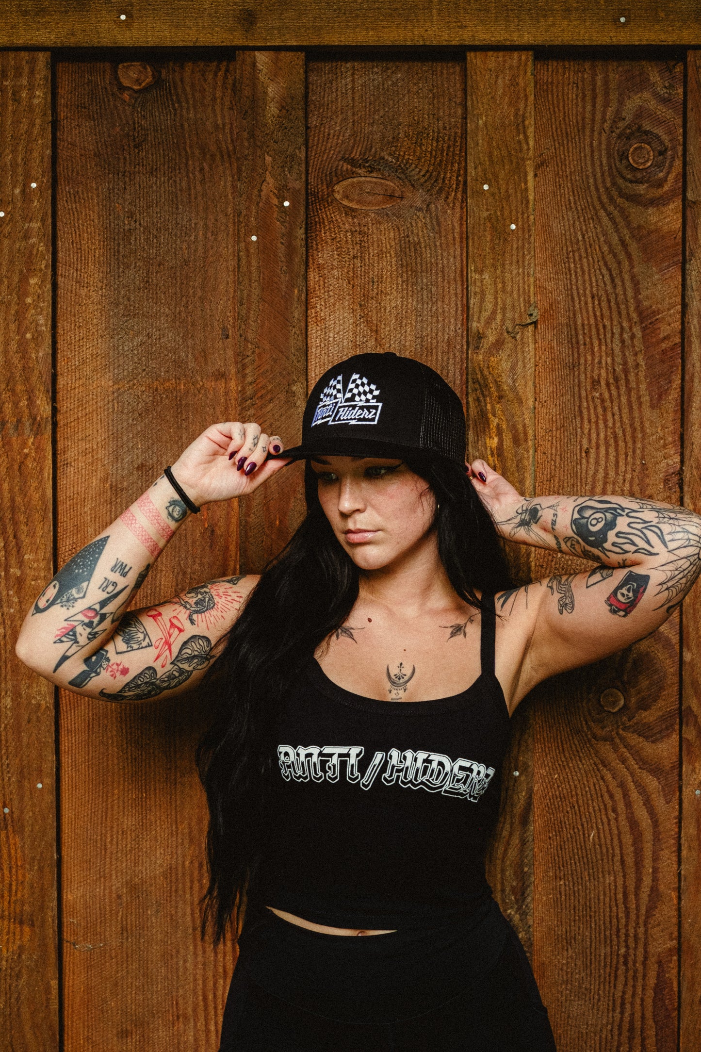 Anti/Hiderz "Checkered Flags" Snapback Hat