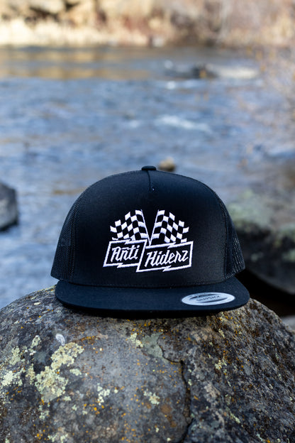 Anti/Hiderz "Checkered Flags"Flat Bill Snapback Hat
