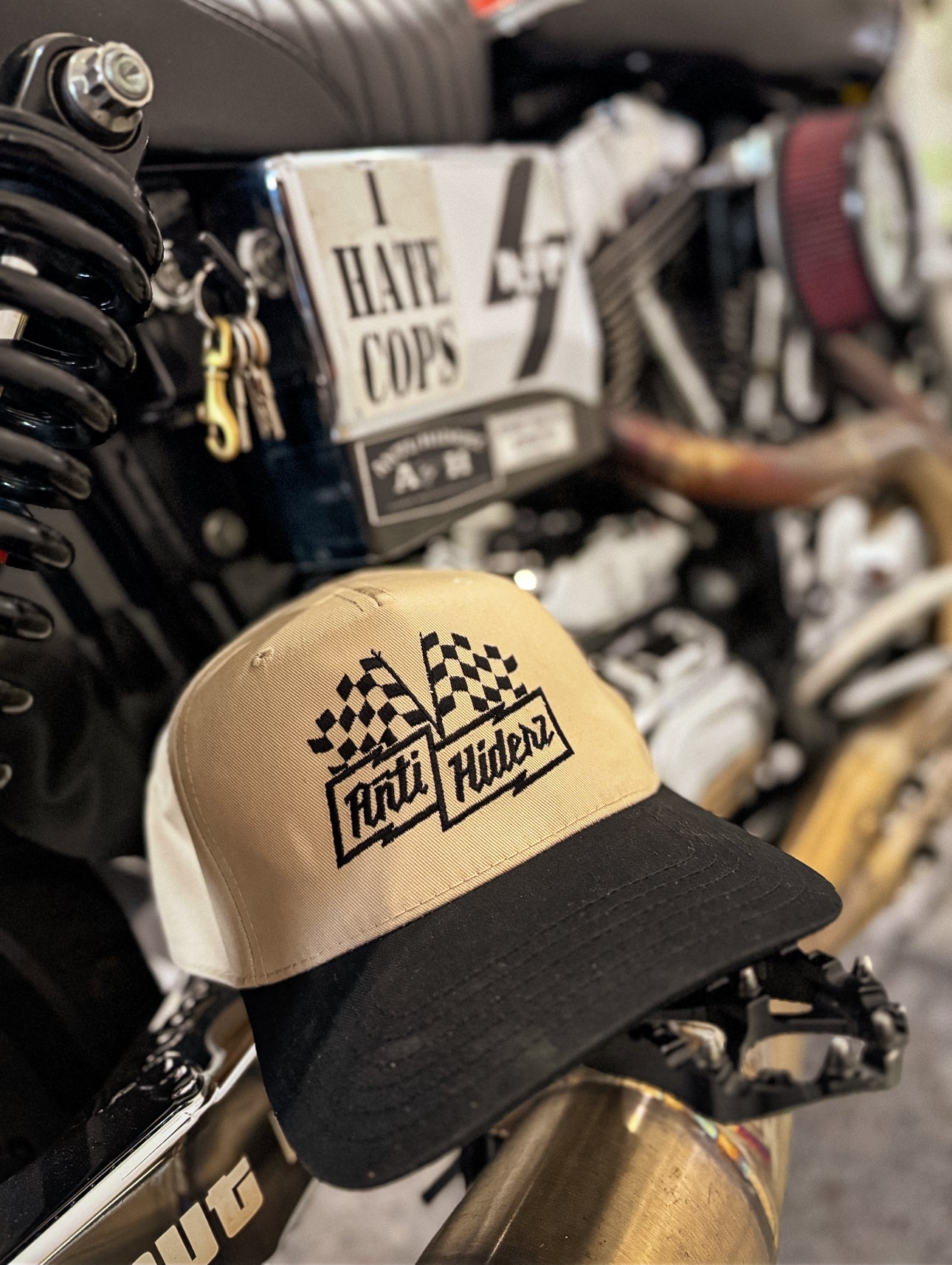 Anti/Hiderz "Checkered Flags"Flat Bill Snapback Hat