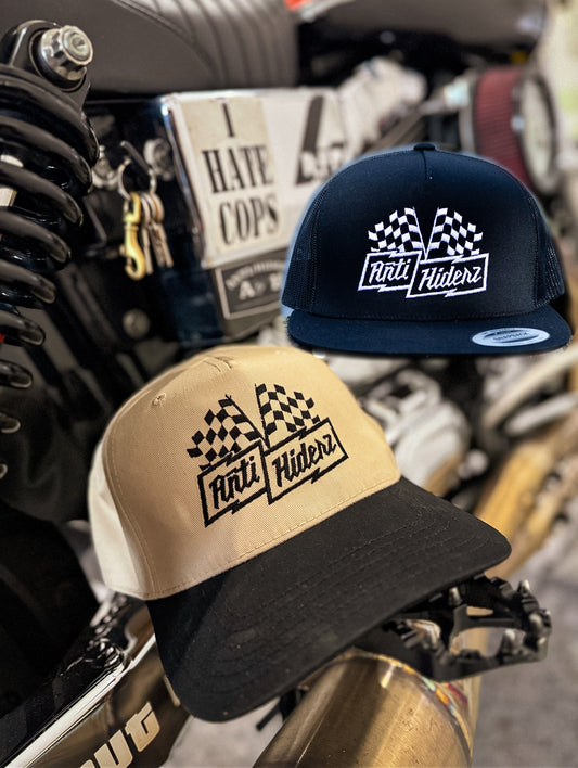 Anti/Hiderz "Checkered Flags"Flat Bill Snapback Hat