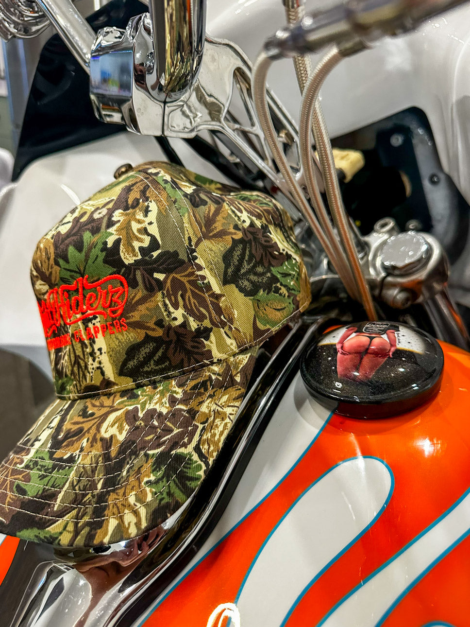 Anti/Hiderz "Camo-Orange Font" Hat